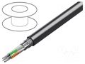 Wire; 3x2x24AWG; RS232,RS422; stranded; Cu; PVC; chrome; 30m; 300V BELDEN 8103.060100