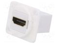 Coupler; HDMI socket,both sides; FT; XLR standard; 19x24mm CLIFF CP30200GW