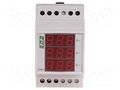 Ammeter; digital,mounting; 0÷20A; for DIN rail mounting; LED F&F DMA-3