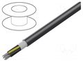 Wire; HELUTHERM® 145 MULTI; 7G4mm2; stranded; Cu; black; -55÷145°C HELUKABEL THERM145-7G4