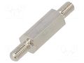 Screwed spacer sleeve; 12mm; Ext.thread: M3; hexagonal; brass DREMEC TMM-M3X12/DR414K