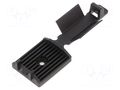 Self-adhesive cable holder; polyamide; black HELLERMANNTYTON FKH25A-PA66HIR-BK