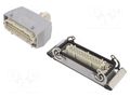 Connector: HDC; male + female; HE; PIN: 24; 16A; 500V; 24+PE; size 8 WEIDMÜLLER KIT-HE24.131