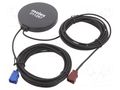 Antenna; 4G,GPS,GSM; -2.1dBi,-0.8dBi,0.4dBi; 3m; Fakra MOLEX 2112973000