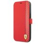 Ferrari FESAXFLBKP13SRE iPhone 13 mini 5.4&quot; red/red book On Track Carbon Stripe, Ferrari 3666339026516 3666339026516