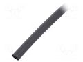 Heat shrink sleeve; glueless; 2: 1; 6.4mm; black; polyolefine; reel TE Connectivity GPO135-6.4/3.2-0SP