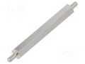 Screwed spacer sleeve; 45mm; Ext.thread: M3; hexagonal; brass DREMEC TMM-M3X45/DR415K