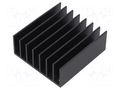 Heatsink: extruded; grilled; TO218,TO220; black; L: 61mm; W: 57.9mm Wakefield Thermal 518-95AB