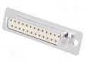 Connector: D-Sub; PIN: 25; plug; female; for cable; straight HARTING 09670254715