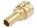 Quick connection coupling; 0÷35bar; brass; L: 58mm; 1000l/min PNEUMAT ES-13-T