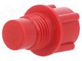 Cartridge cap; red; screwed rod; for dispensing cartridges FISNAR FIS-EA4P