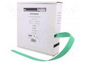 Heat shrink sleeve; glueless; 2: 1; 9.5mm; L: 5m; green; polyolefine TASKER BOX9548G
