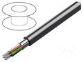 Wire; 7x24AWG; RS232; stranded; Cu; shielded,Al-PET foil; PVC; 152m BELDEN 9537.060U500