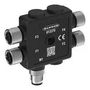 MOLDED JUNCTION BOX, 5P M12 CONN, 4PORT R50-4M125-M125Q-P.