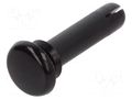 Rivet; polyamide; L.rivet: 15mm; Panel cutout diam: 4.1mm; black DREMEC DR8G4024.0X14.0B