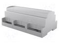 Enclosure: for DIN rail mounting; Y: 91mm; X: 160.2mm; Z: 62mm; grey ITALTRONIC IT-25.0903000.BL