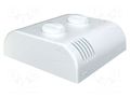 Enclosure: wall mounting; X: 80mm; Y: 80mm; Z: 25mm; ABS; white ITALTRONIC IT-61.6082000
