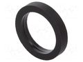 Spacer sleeve; cylindrical; polyamide; L: 2mm; Øout: 12mm; black DREMEC DR3812/9.1X2