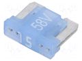 Fuse: fuse; 15A; 58VDC; automotive; 11mm; MINI; tin alloy ESKA 341729-58V