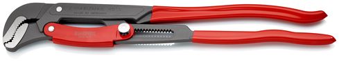 KNIPEX 83 61 020 Pipe Wrench S-Type with fast adjustment with plastic coating grey powder-coated 560 mm 83 61 020 4003773078876