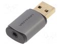 PC extension card: sound; grey; Jack 3.5mm socket,USB A plug VENTION CDNH0