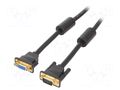 Cable; D-Sub 15pin HD socket,D-Sub 15pin HD plug; black; 2m VENTION DAGBH