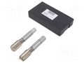 Tap; high speed steel grounded HSS-G; G 1/4"; 19; 70mm; 9mm; 2pcs. VÖLKEL VOLKEL-25314