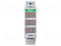 Voltmeter; digital,mounting; 80÷500V; for DIN rail mounting F&F WNC-3