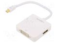 Adapter; DisplayPort 1.2,DVI 1.0,HDCP 1.3; white LOGILINK CV0045A