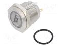 Switch: vandal resistant; Pos: 2; SPST-NO; 2A/48VDC; IP65; OFF-(ON) E-SWITCH PV6F240SS-341