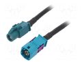 Cable; Fakra HSD socket,Fakra HSD plug; straight; 1.2m 4CARMEDIA FAKRA-HSD-M/F