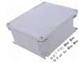 Enclosure: multipurpose; X: 141mm; Y: 166mm; Z: 64mm; aluminium; grey ILME ILME-APV12