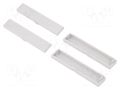 Terminals cover; light grey; UL94V-0; ABS; 4pcs. KRADEX ZD4TCSJ-ABS-V0