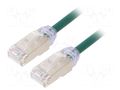 Patch cord; RJ45 plug,both sides; F/UTP,TX6A-28™; 6a; wire; Cu; 1m PANDUIT STP28X1MGR