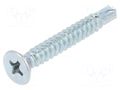 Screw; for metal; 4.8x32; Head: countersunk; Phillips; PH2; zinc BOSSARD B4.8X32/BN1879