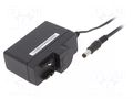 Power supply: switching; mains,plug-in; 9VDC; 1.33A; 12W; 84.2% XP POWER ACM12US09