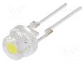 LED; 5mm; white cold; 14400÷18000mcd; 35÷40lm; 140°; Front: convex OPTOSUPPLY OSW4XA56E1R-150MA