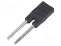 Connection bridge; 10A; 250VAC; Electr.connect: Push-in; black RELPOL ZGZP-2BK