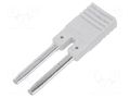 Connection bridge; 10A; 250VAC; Electr.connect: Push-in; grey RELPOL ZGZP-2GY