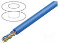 Wire; U/UTP; 4x2x23AWG; 6a; wire; Cu; Insulation: LSZH; blue; 500m DIGITUS DK-1614-A-VH-5