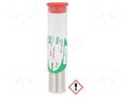 Tin; lead free; Sn99,3Cu0,7; 1mm; 10g; phial; 220°C; Flux: SW26 BROQUETAS ECO1-10/10FL