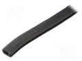 Hole and edge shield; PVC; L: 10m; black; H: 14.5mm; W: 10.5mm RST ROZTOCZE UT-4.7-10M