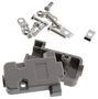 D SUB BACK SHELL, 180DEG, SIZE DC, ABS 977-037-020R121