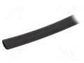Heat shrink sleeve; glueless; 2: 1; 6.4mm; black; polyolefine; reel BM GROUP BMGBS064BNE