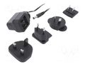 Power supply: switching; mains,plug-in; 9VDC; 0.55A; 5W; 78% XP POWER VER05US090-JA