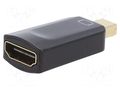 Adapter; HDMI socket,mini DisplayPort plug; Full HD 1080p GEMBIRD A-MDPM-HDMIF-01