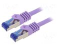 Patch cord; S/FTP; 6a; stranded; Cu; LSZH; violet; 5m; 26AWG LOGILINK C6A079S