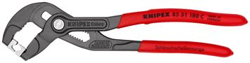 KNIPEX 85 51 180 C Hose Clamp Pliers for Click clamps with non-slip plastic coating grey atramentized 180 mm 85 51 180 C 4003773081166