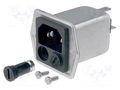 Connector: AC supply; socket; male; 8A; 250VAC; C14 (E); 5707 SCHURTER 5707.0801.312