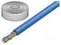Wire; U/UTP; 4x2x23AWG; 6a; wire; Cu; LSZH; blue; 100m; CPR: Dca DIGITUS DK-1614-A-VH-1